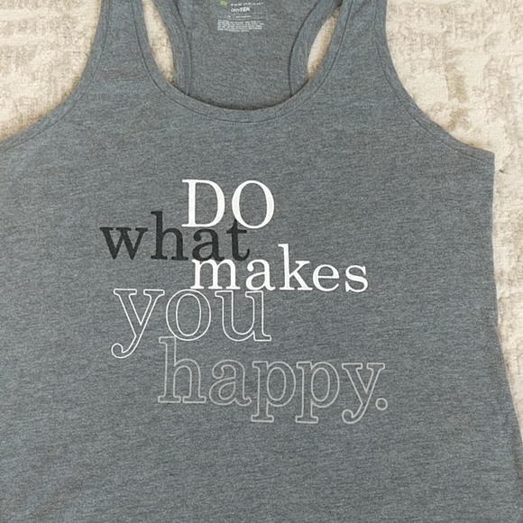 Tek Gear DryTek Racerback Heathered Tank Top M Gray - Picture 10 of 13